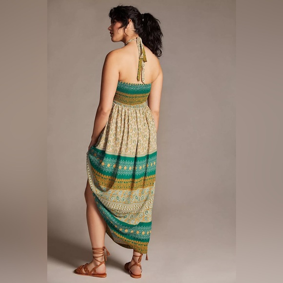 Anthropologie / Tiny | Twist Halter Maxi Dress, size XS - Picture 3 of 7